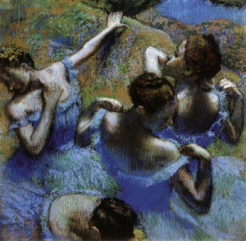 Dancers in Blue, Edgar Degas